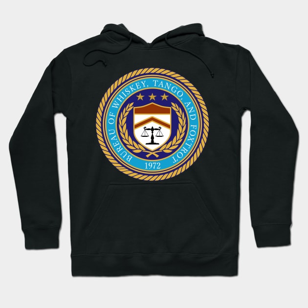 Bureau of Whiskey, Tango, and Foxtrot Hoodie by JAC3D